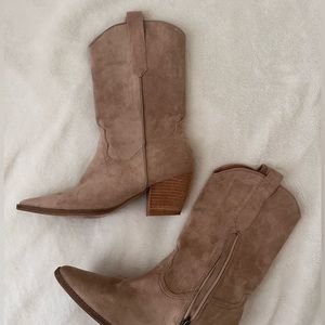 Boutique Brown Suede Boots